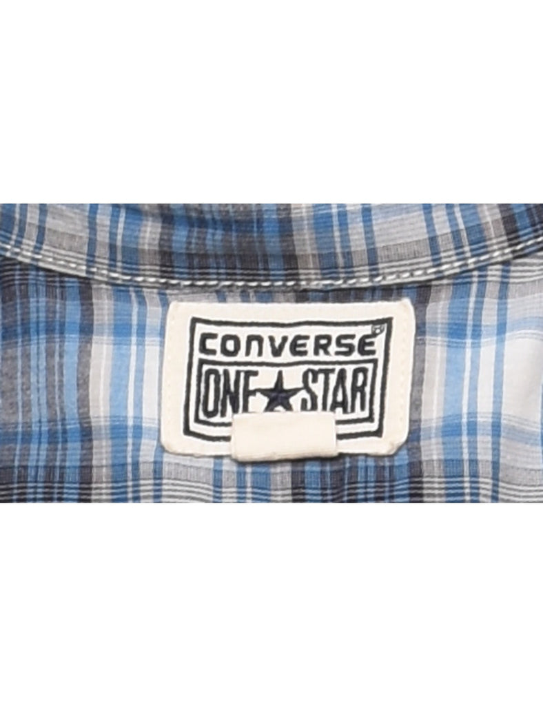 Long Sleeved Checked Shirt - XL