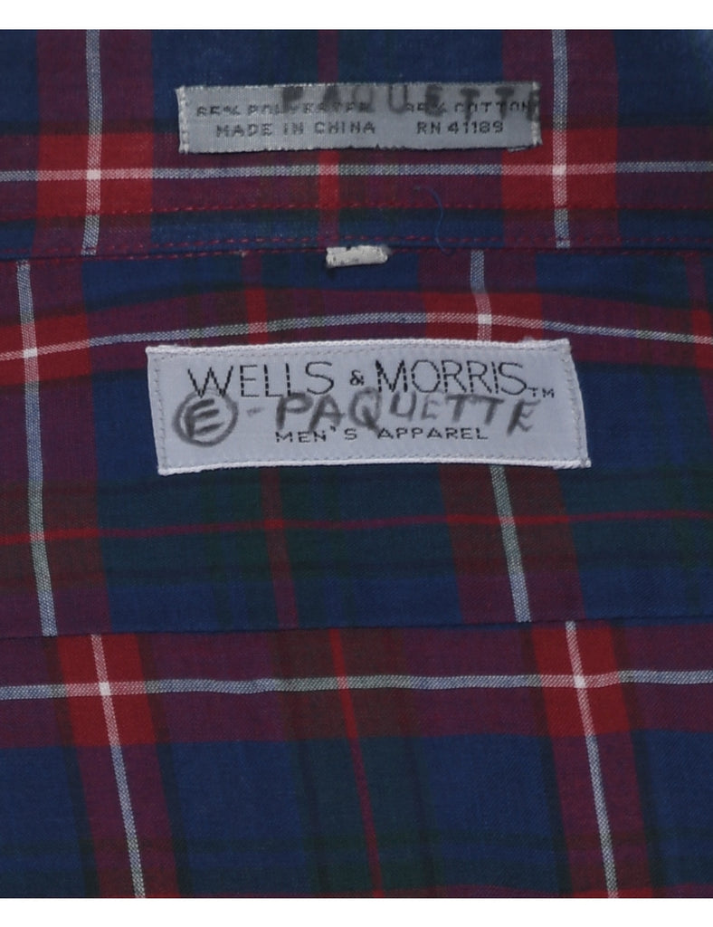 Long Sleeved Checked Shirt - M