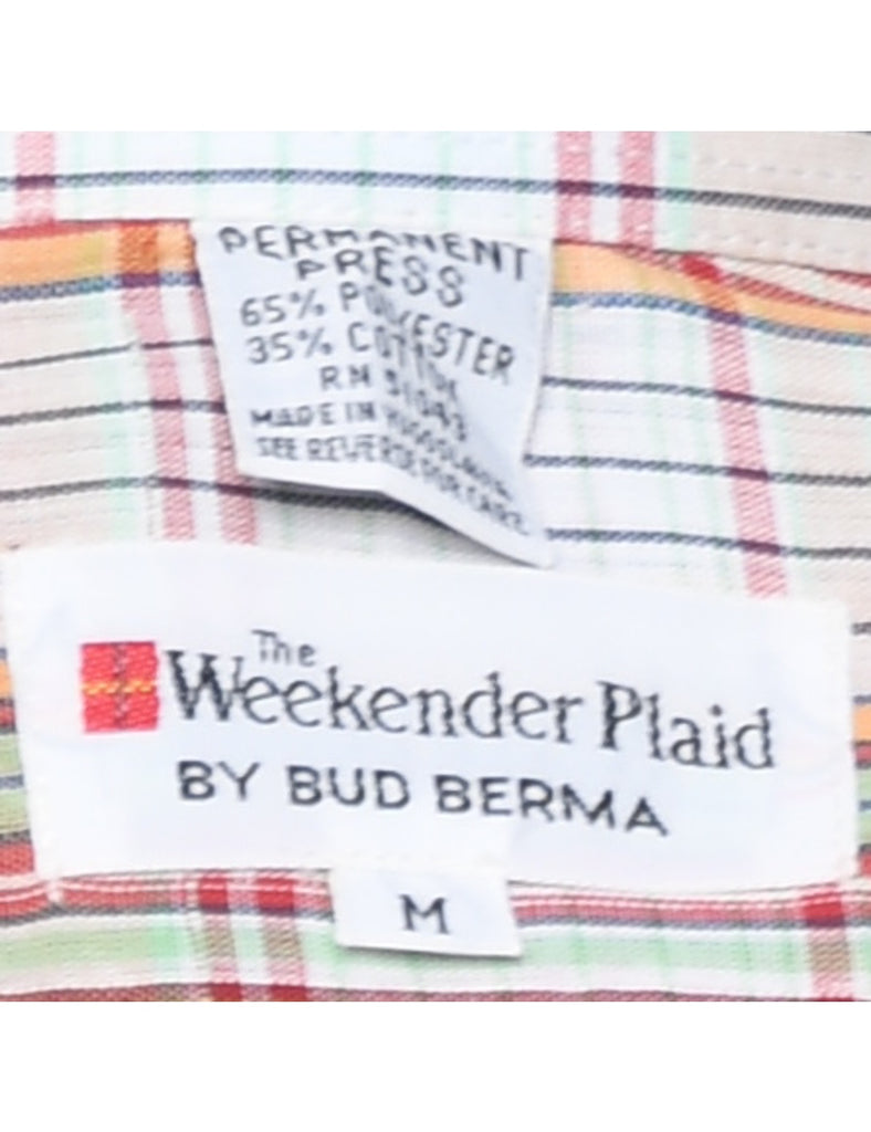 Long Sleeved Checked Shirt - M