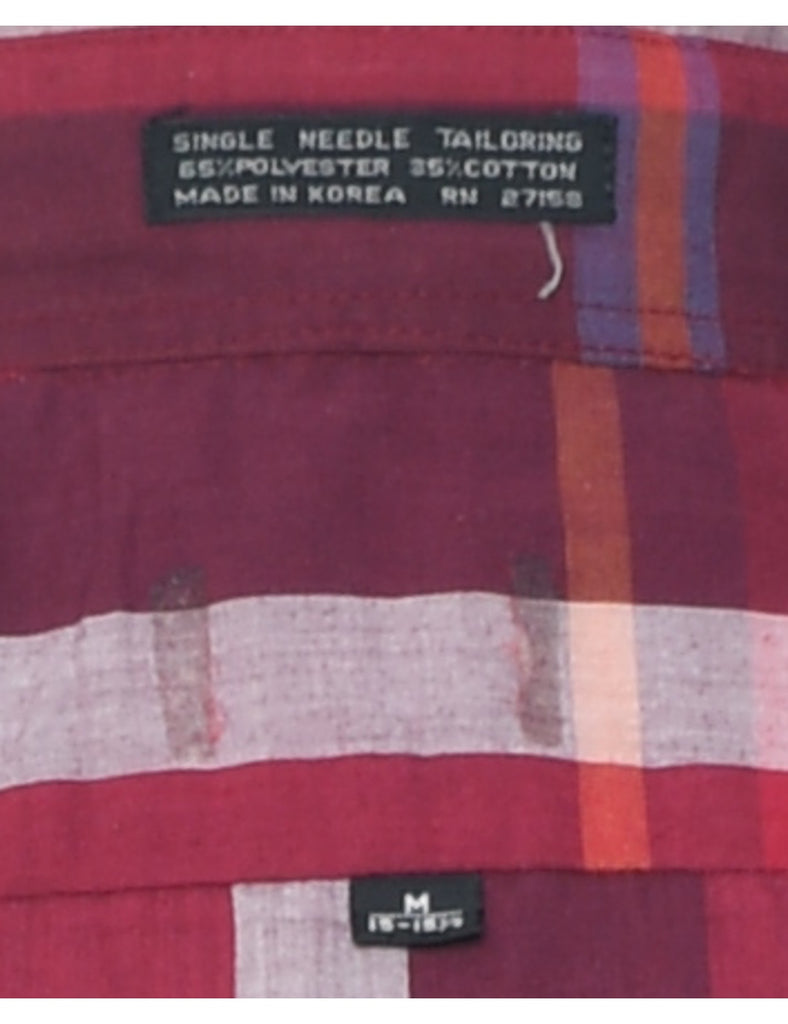Long Sleeved Checked Shirt - M