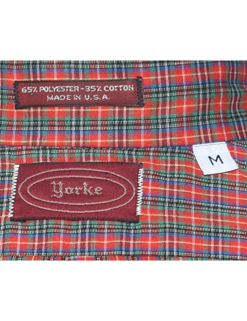 Long Sleeved Checked Shirt - M