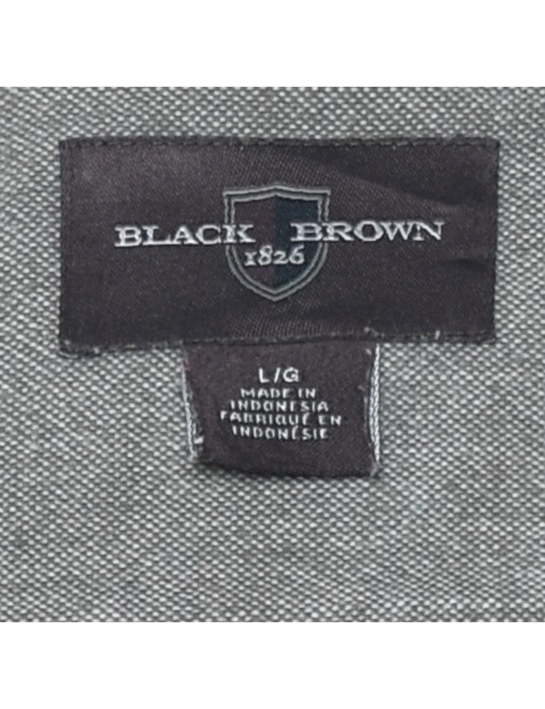 Long Sleeved Checked Shirt - L