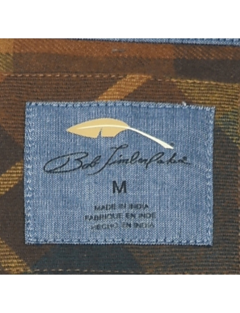 Long Sleeved Checked Shirt - M