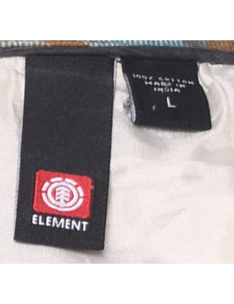 Long Sleeved Checked Shirt - L