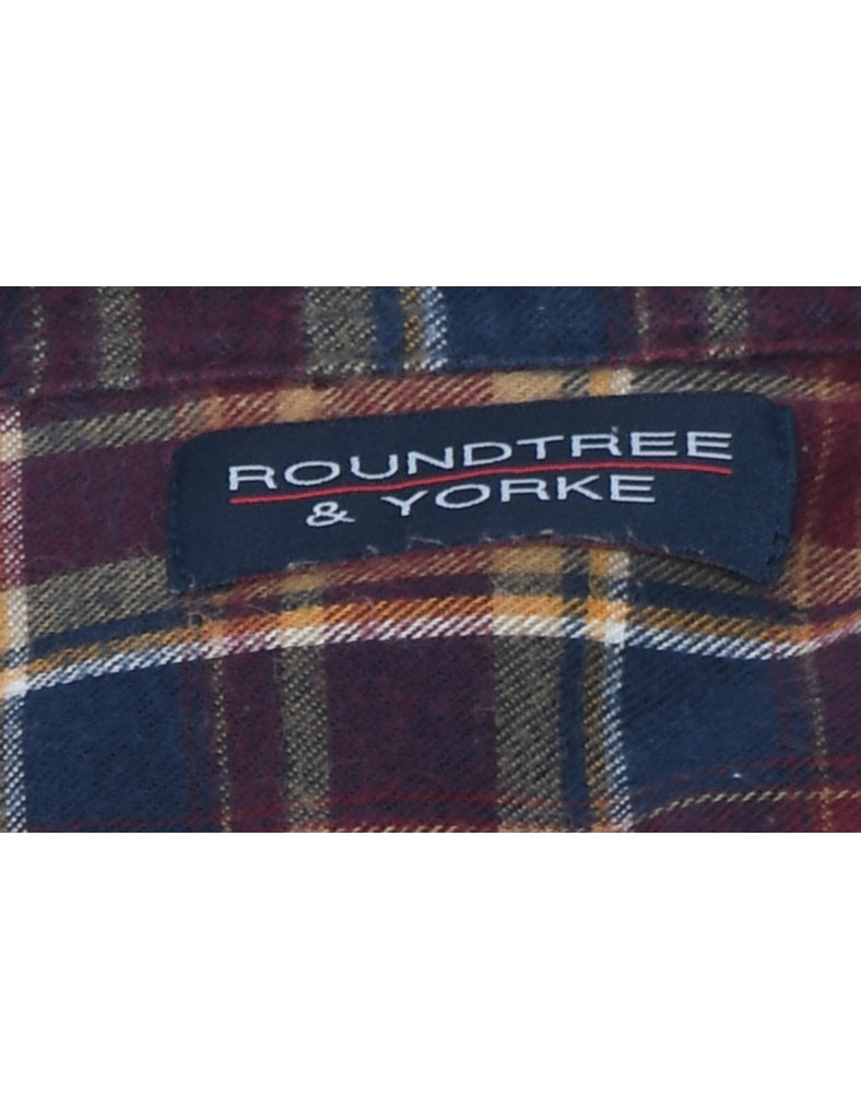 Long Sleeved Checked Shirt - XL