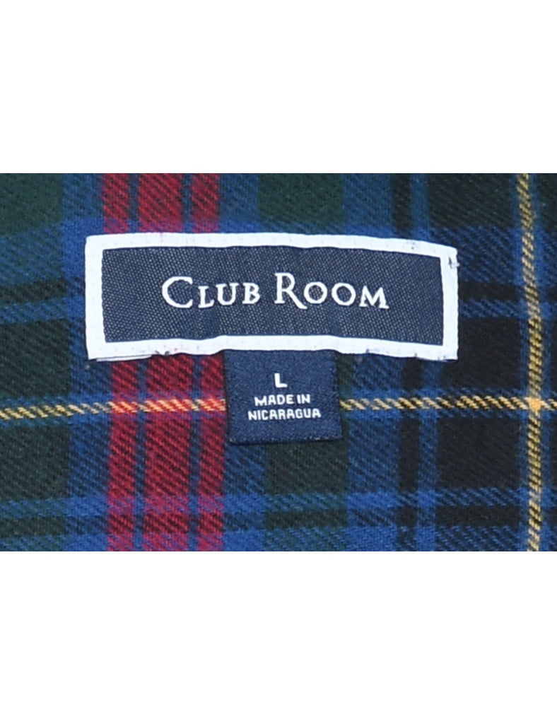 Long Sleeved Checked Shirt - L