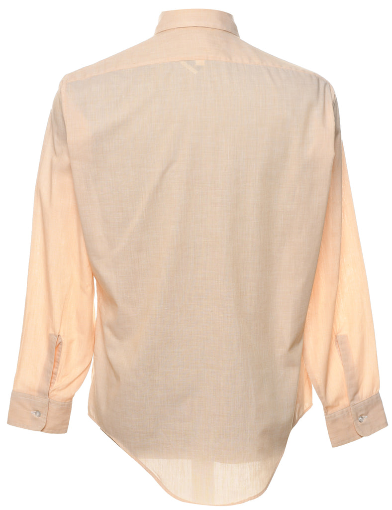 Long Sleeved Classic Coral 1970s Shirt - L