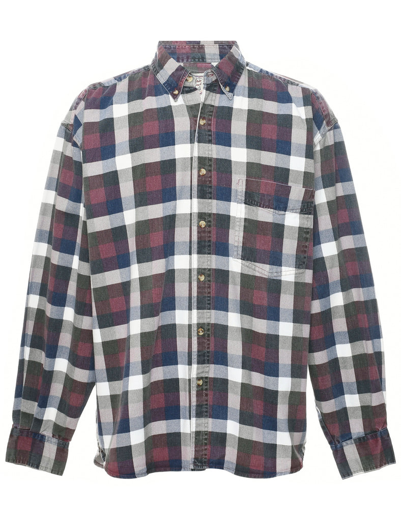 Long Sleeved Denim Shirt - M