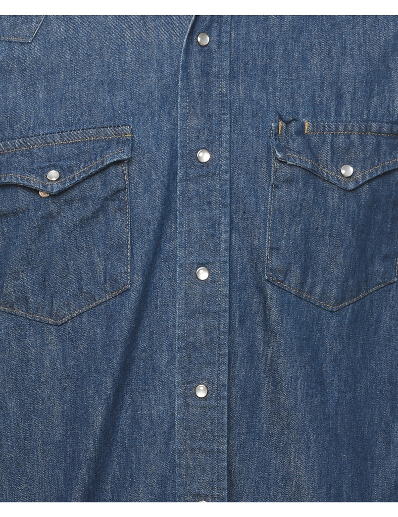Long Sleeved Denim Shirt - L