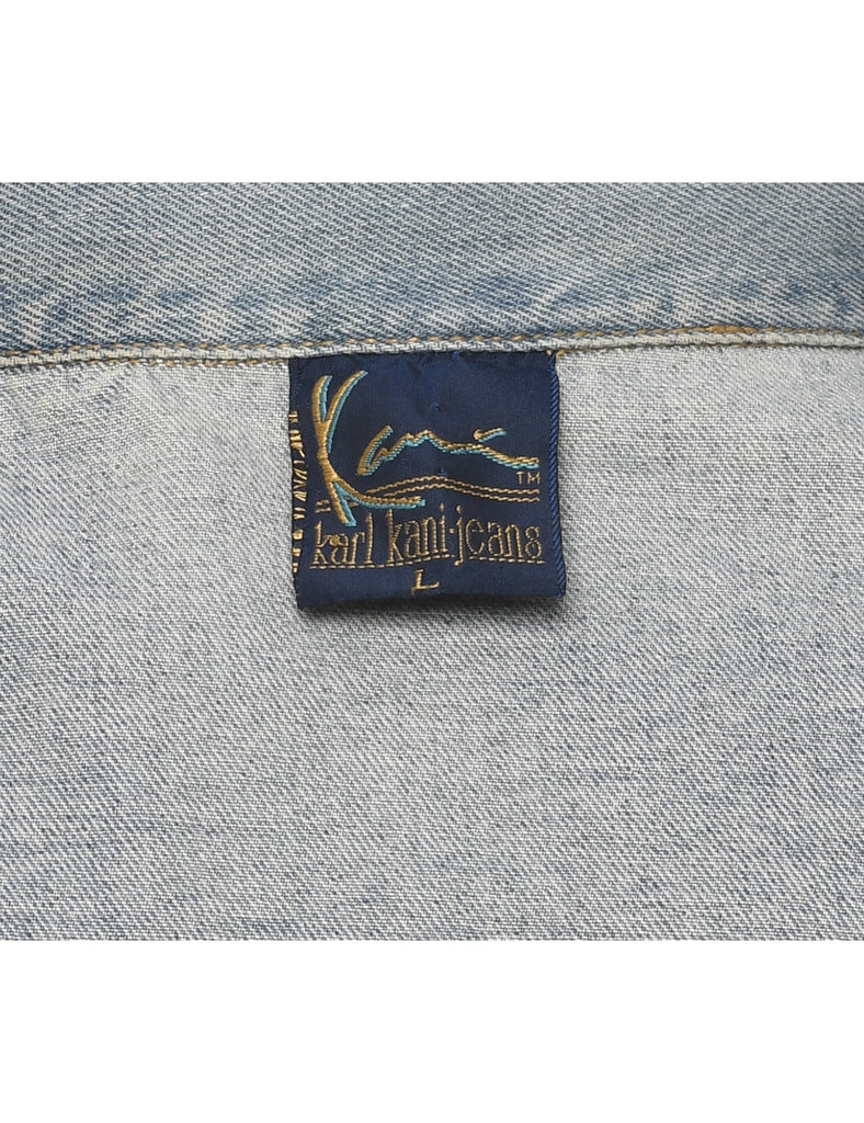 Long Sleeved Denim Shirt - L