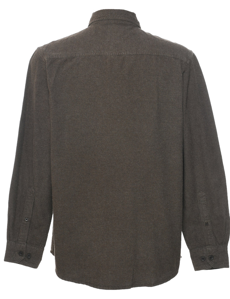 Long Sleeved Flannel Shirt - M