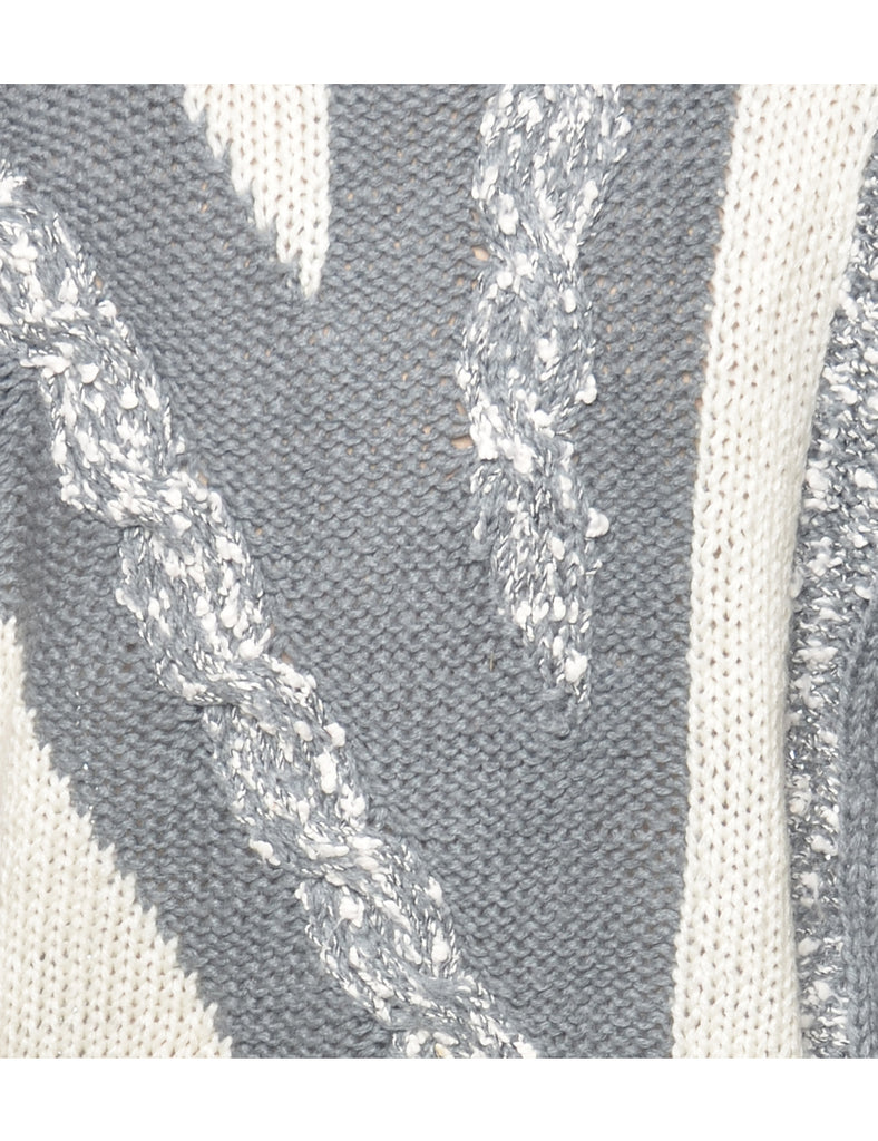 Long Sleeved Grey Jumper - L