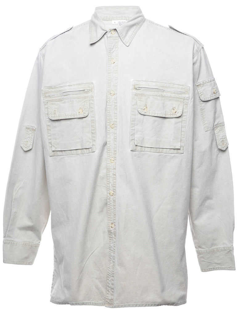 Long Sleeved Grey Shirt - L