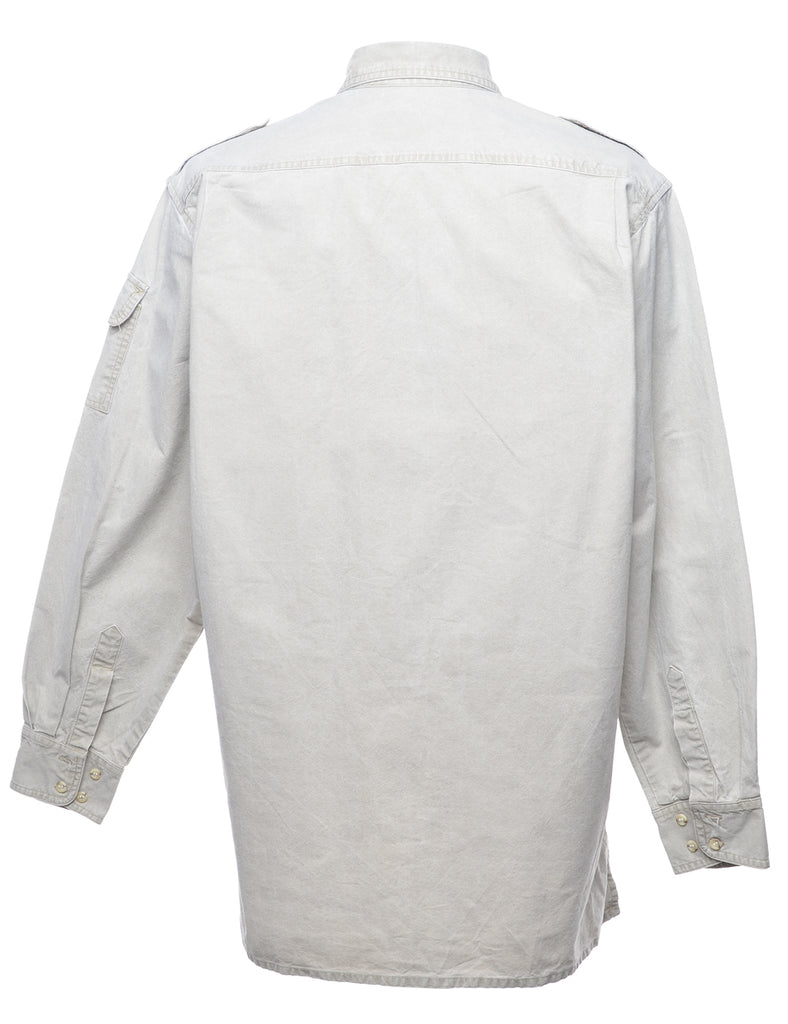 Long Sleeved Grey Shirt - L