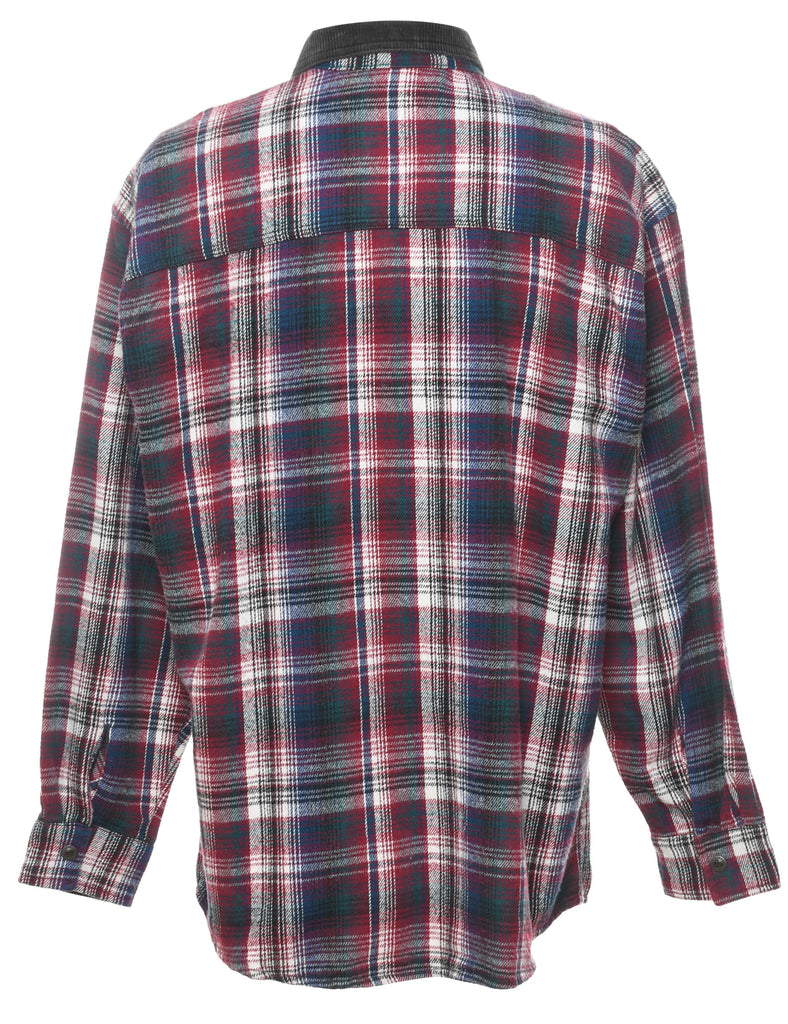 Long Sleeved Multi-Colour Checked Shirt - L