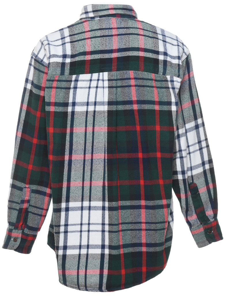 Long Sleeved Multi-Colour Checked Shirt - M