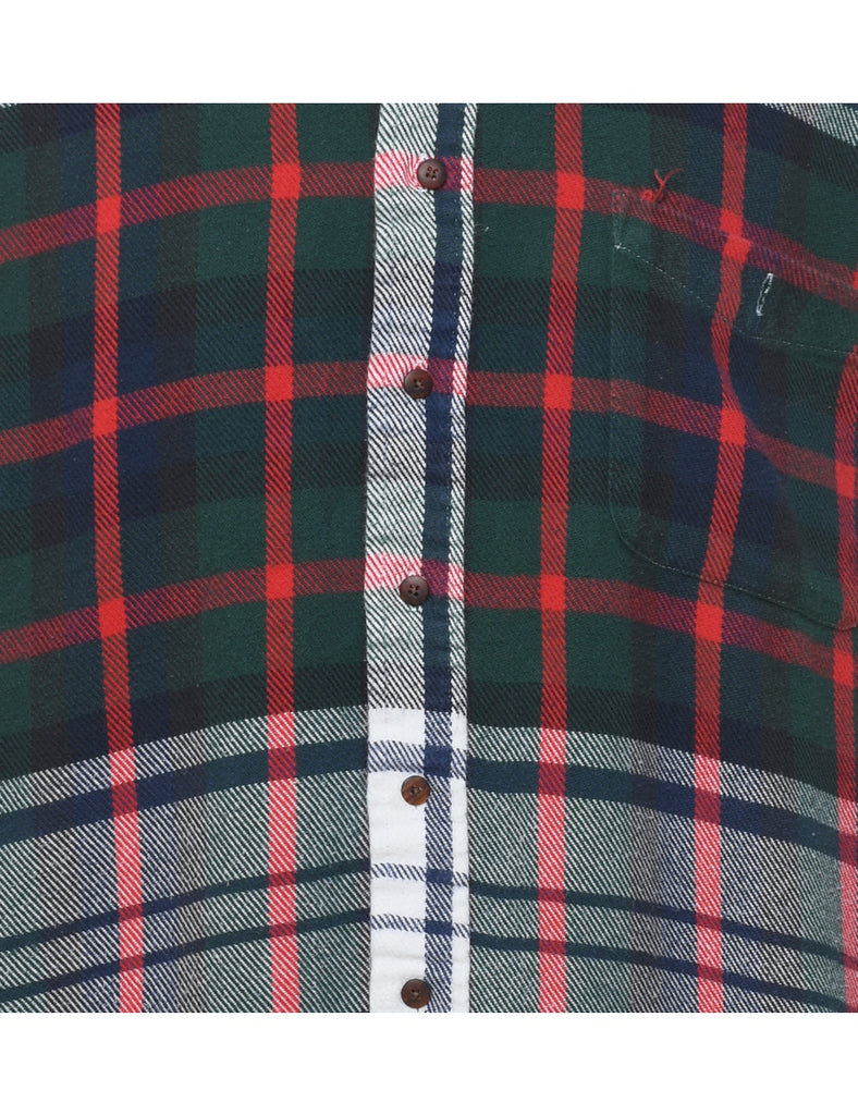 Long Sleeved Multi-Colour Checked Shirt - M