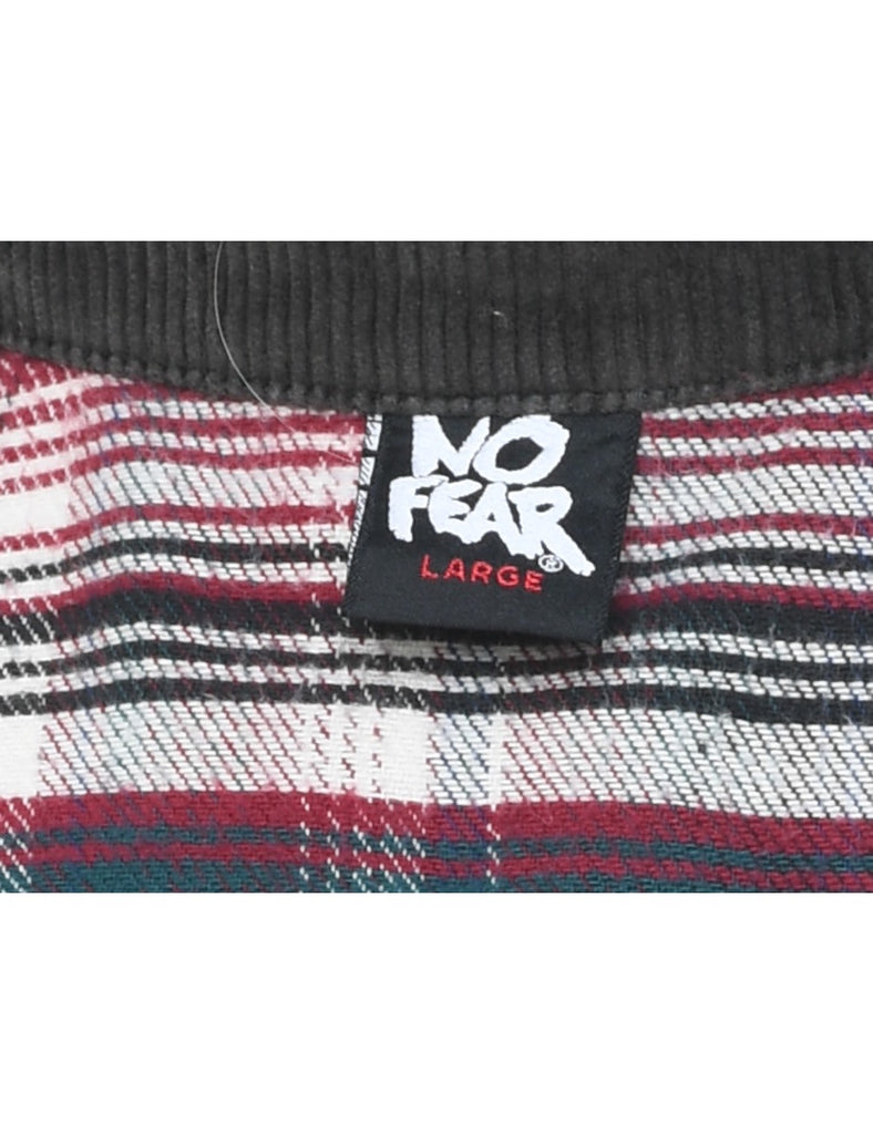 Long Sleeved Multi-Colour Checked Shirt - L