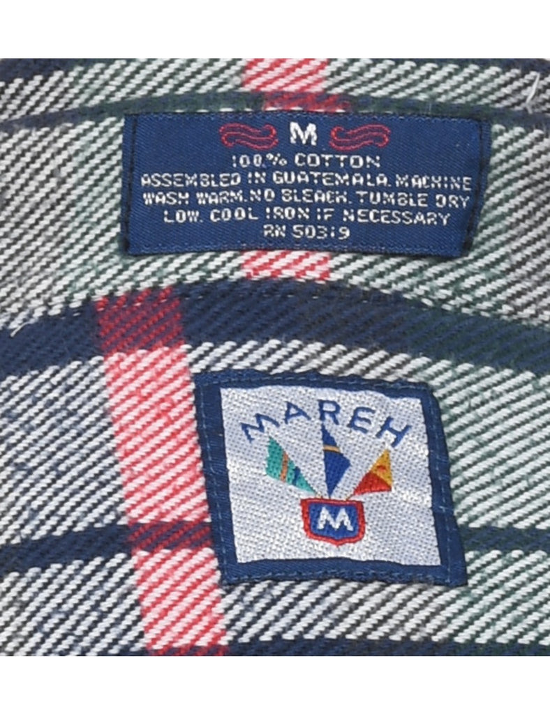 Long Sleeved Multi-Colour Checked Shirt - M