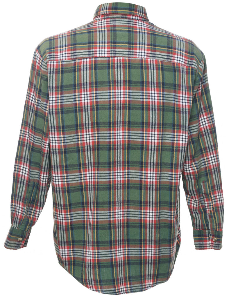 Long Sleeved Multi-Colour Flannel Checked Shirt - M