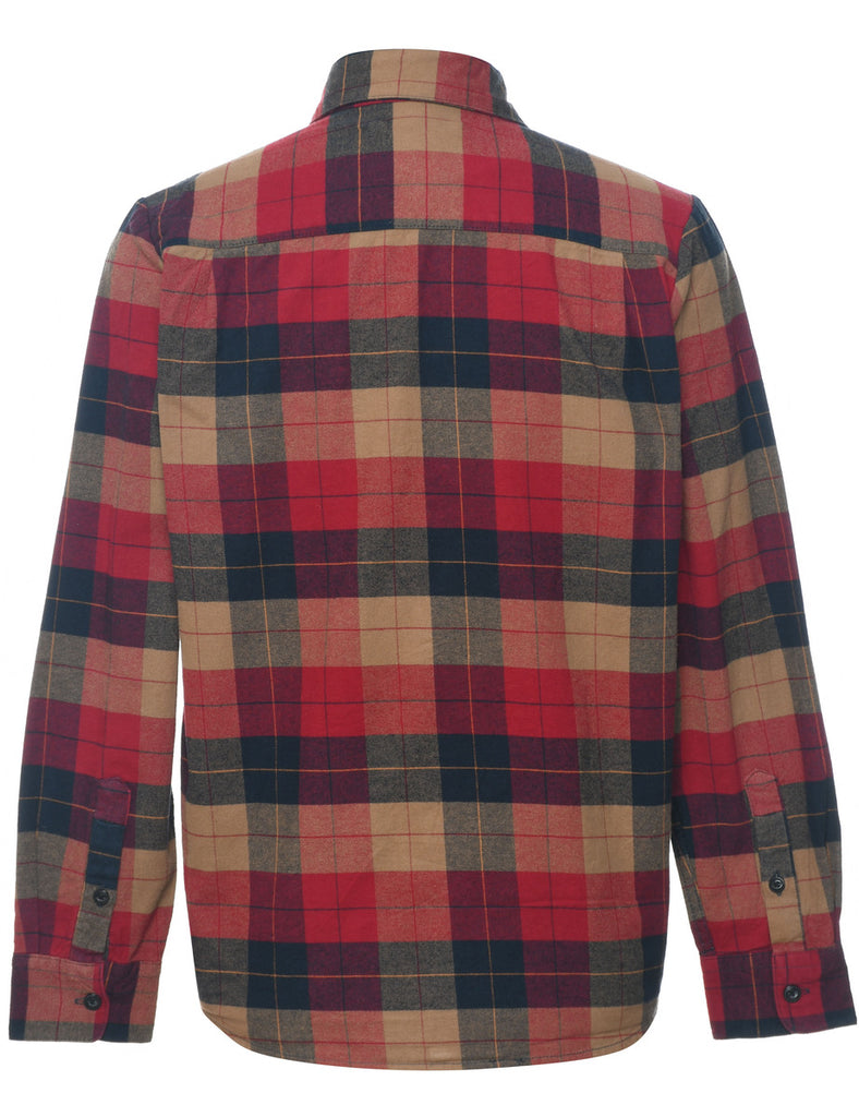 Long Sleeved Multi-Colour Flannel Checked Shirt - S