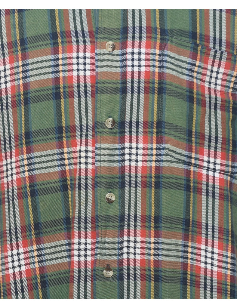 Long Sleeved Multi-Colour Flannel Checked Shirt - M