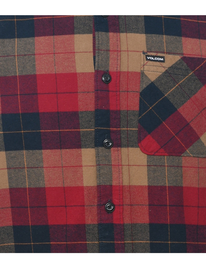 Long Sleeved Multi-Colour Flannel Checked Shirt - S