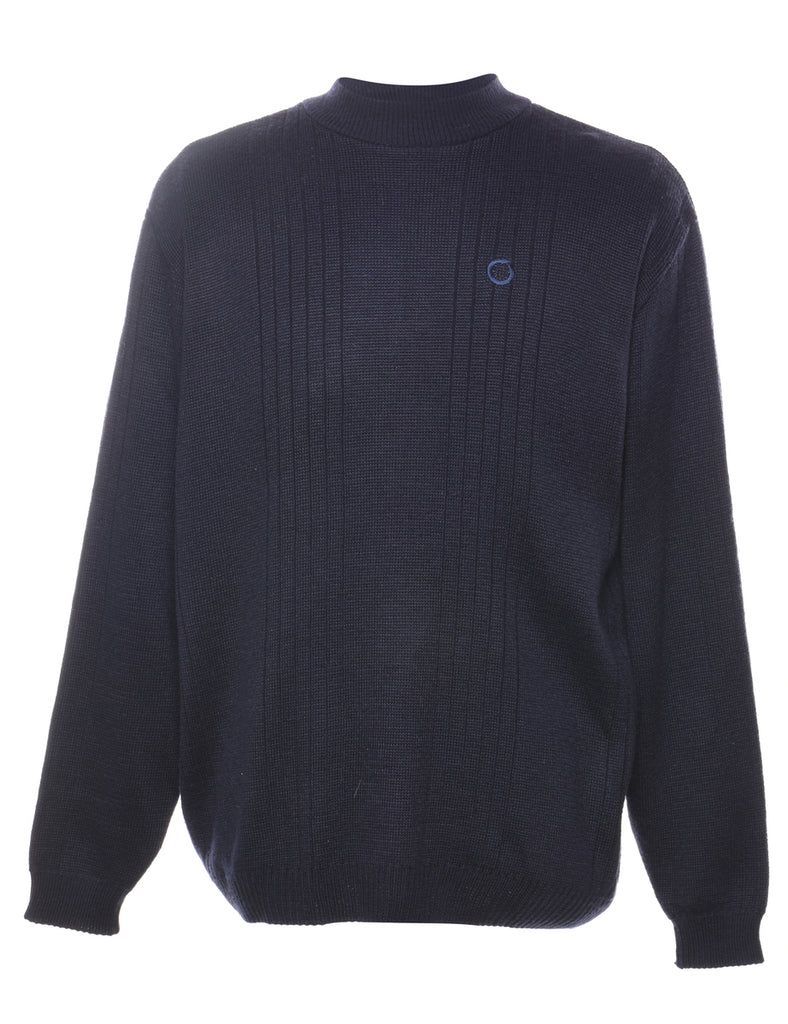 Long Sleeved Navy Jumper - XL