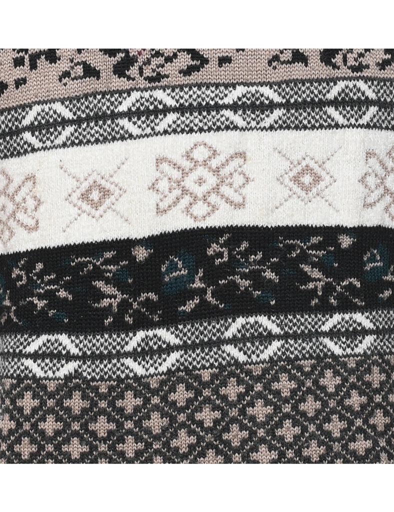 Long Sleeved Nordic Jumper - M