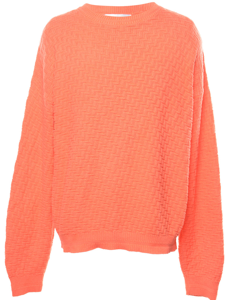 Long Sleeved Orange Jumper - L
