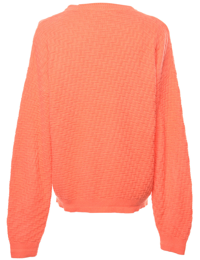 Long Sleeved Orange Jumper - L
