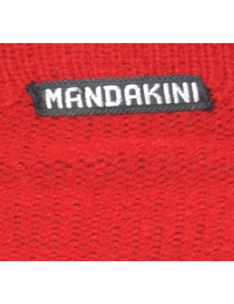 Long Sleeved Red Jumper - M