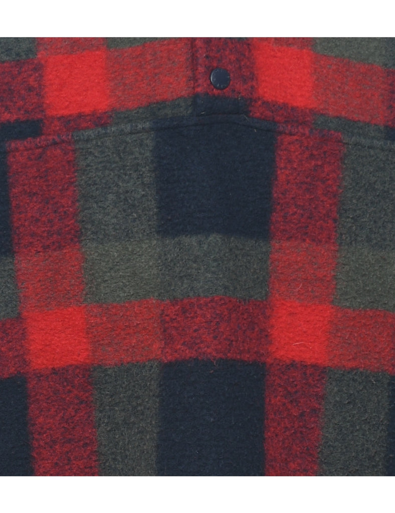 Long Sleeved Winter Checked Shirt - M