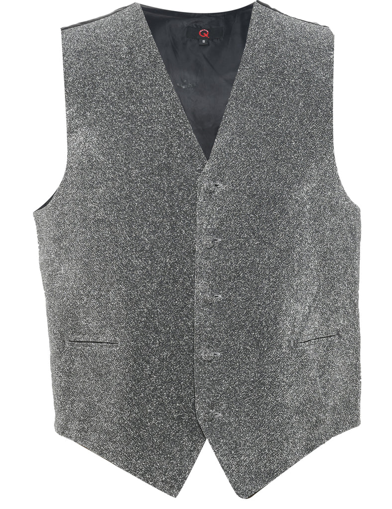 Lurex Thread Pattern Waistcoat - L