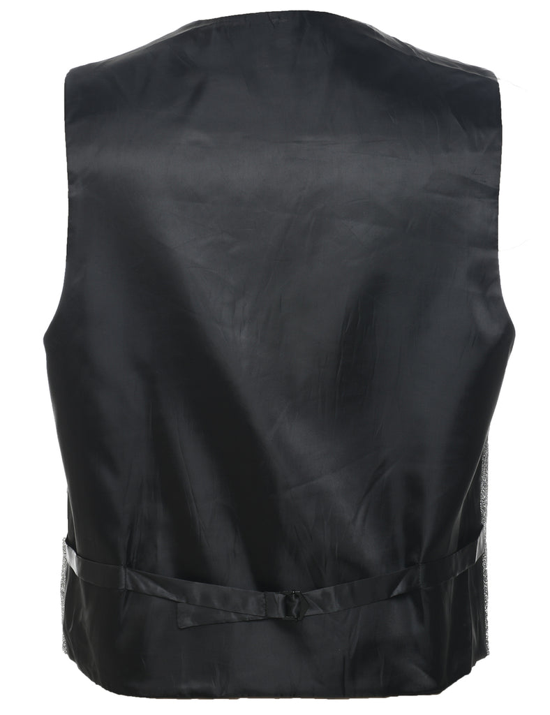 Lurex Thread Pattern Waistcoat - L