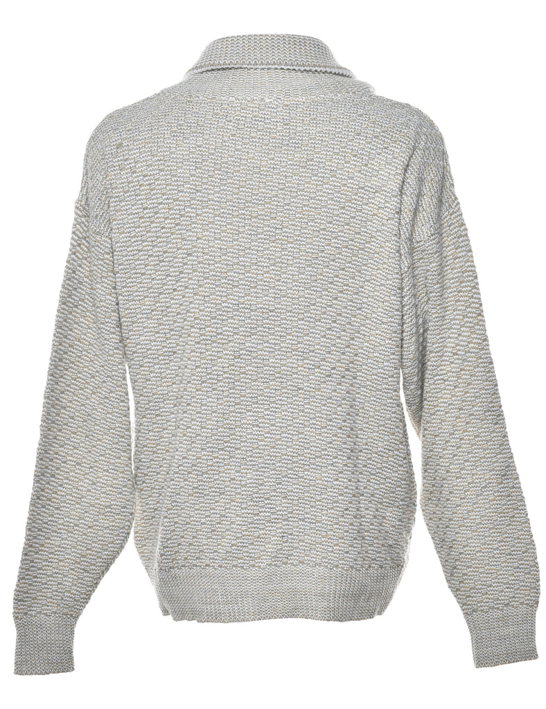 Marl Grey Cardigan - M