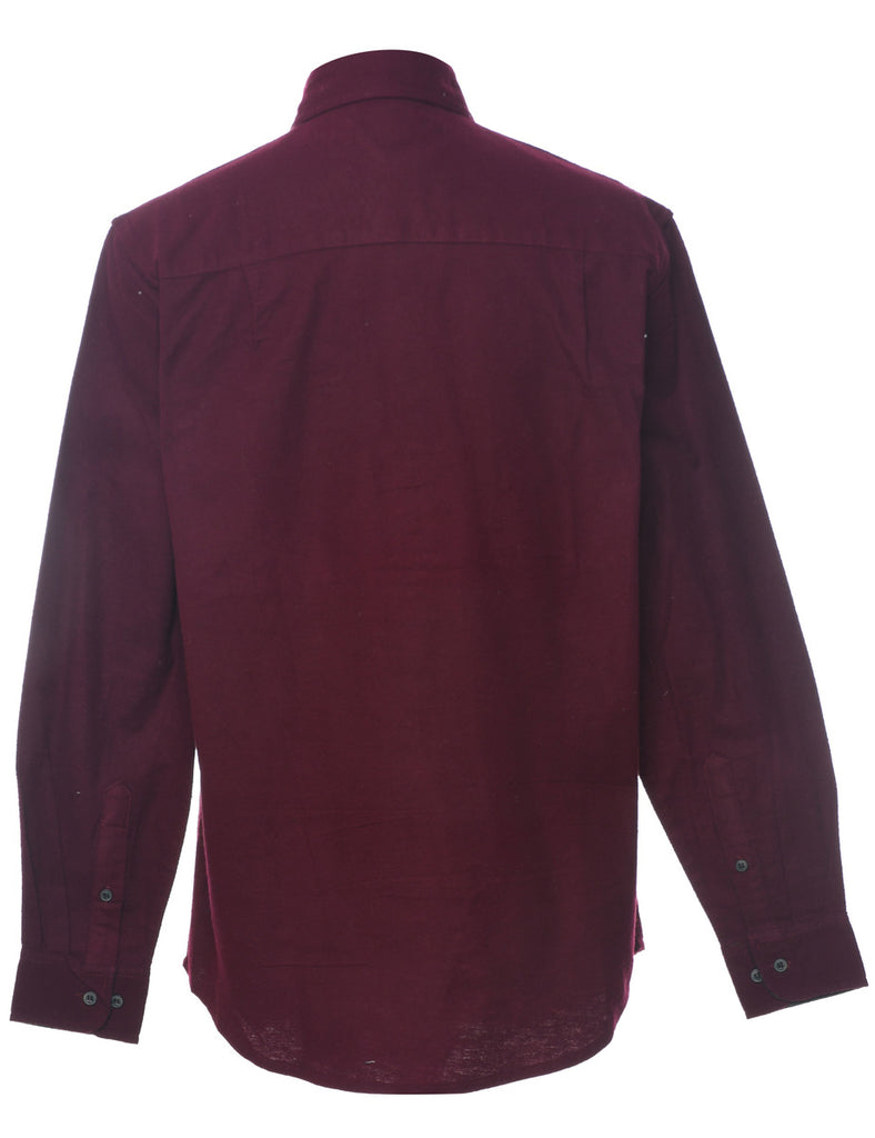 Maroon Flannel Shirt - S