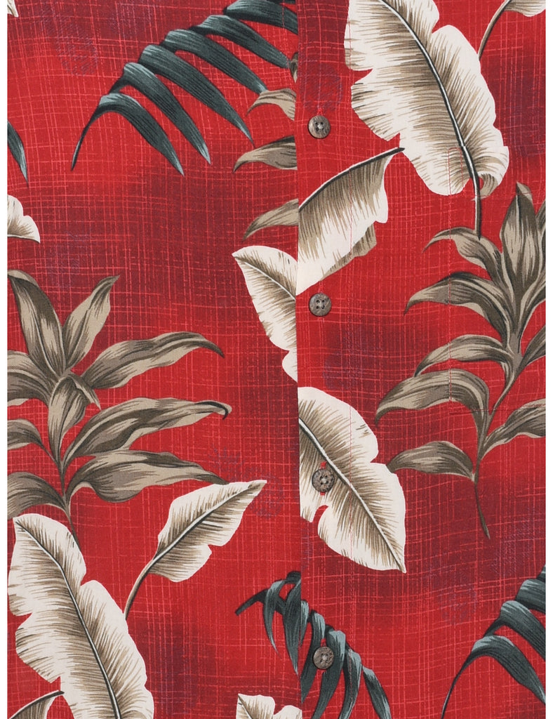Maroon Hawaiian Shirt - M