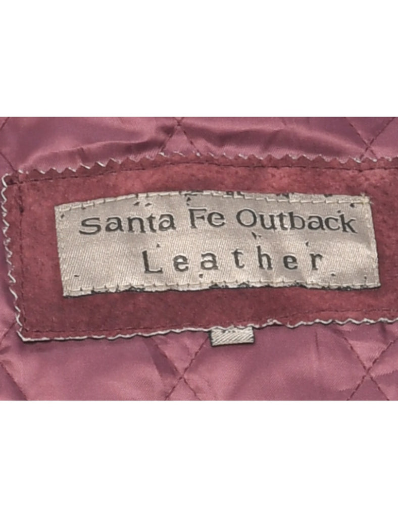 Maroon Suede Jacket - XL