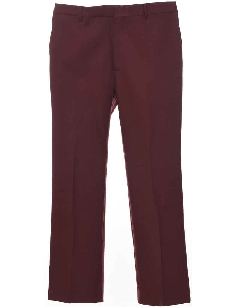 Maroon Trousers - W34 L31