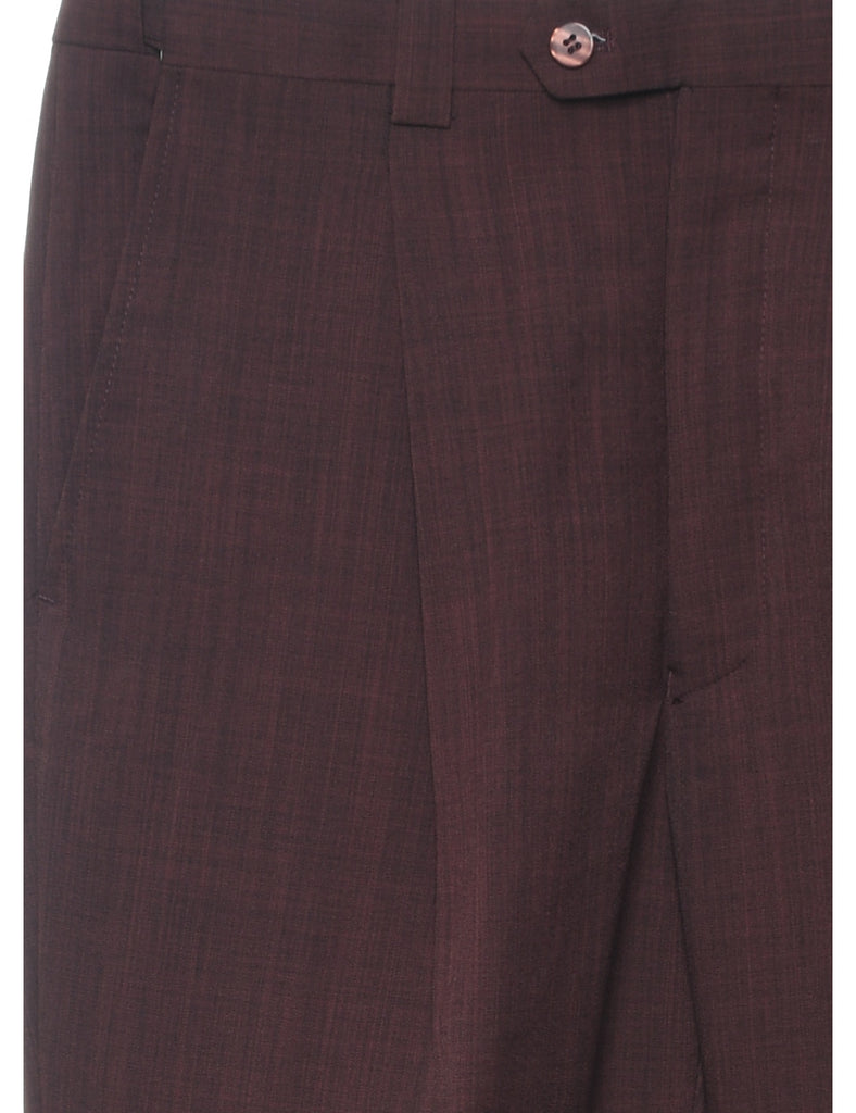 Maroon Trousers - W32 L30