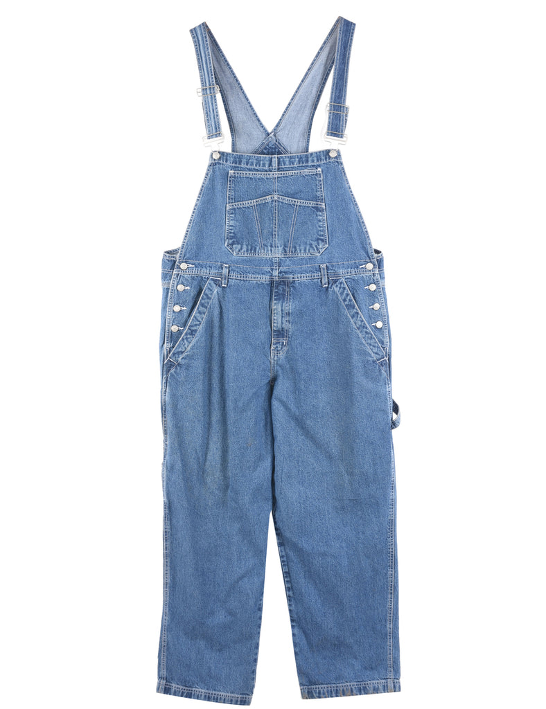 Medium Wash Denim Salopettes - XL