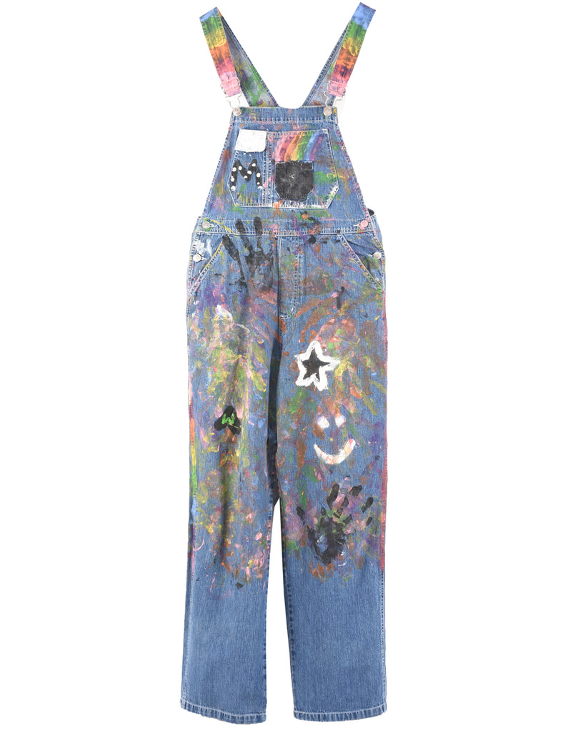 Medium Wash Denim Salopettes - M