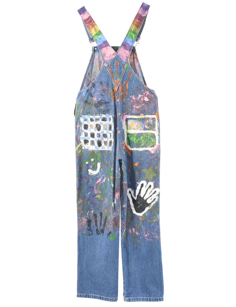 Medium Wash Denim Salopettes - M