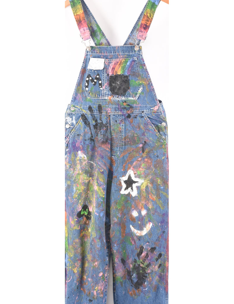 Medium Wash Denim Salopettes - M