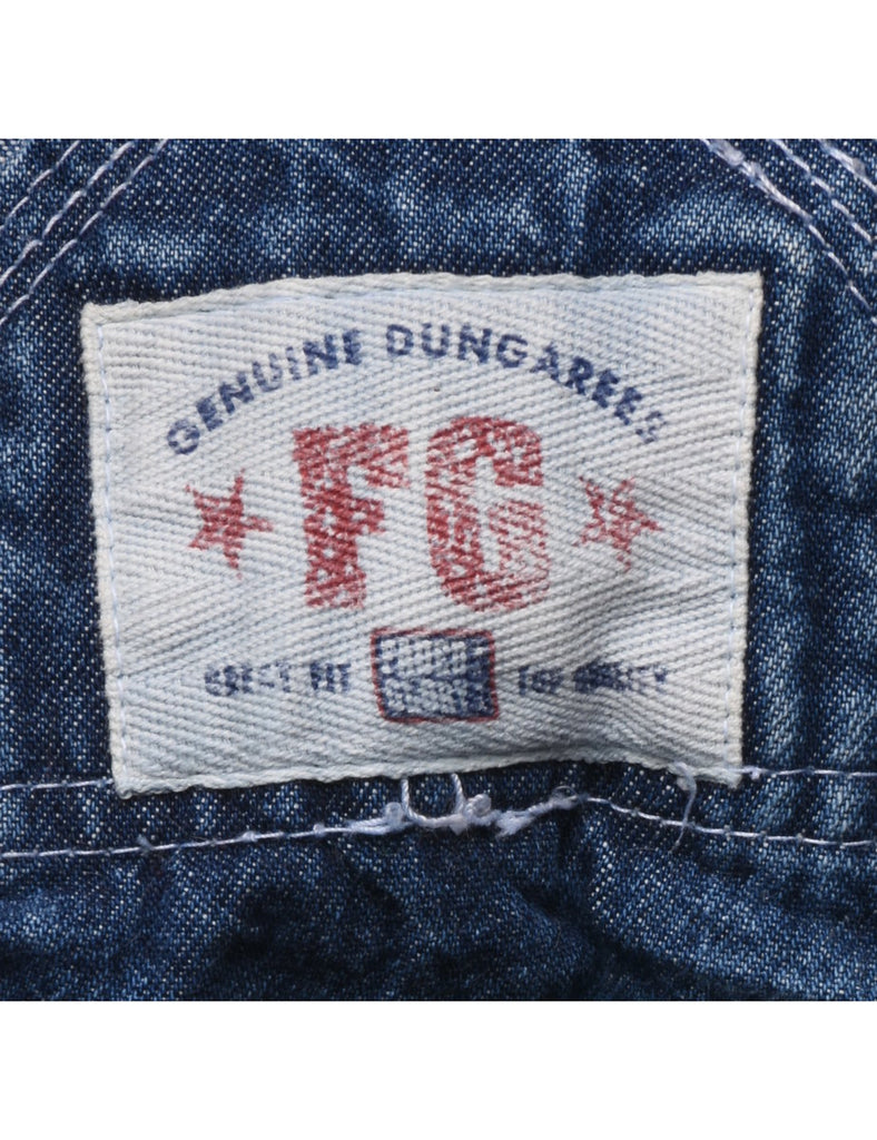Medium Wash Denim Salopettes - XL