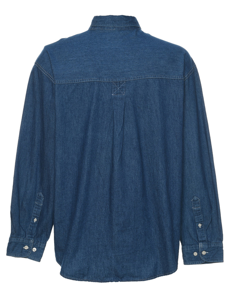 Medium Wash Denim Shirt - L