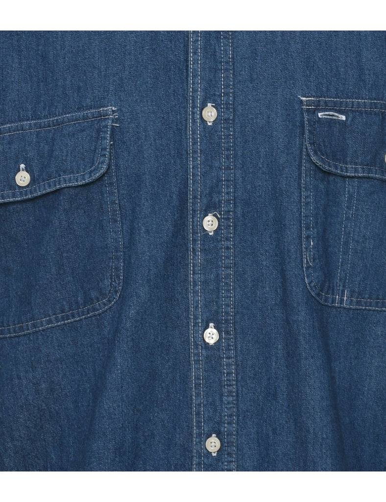 Medium Wash Denim Shirt - L