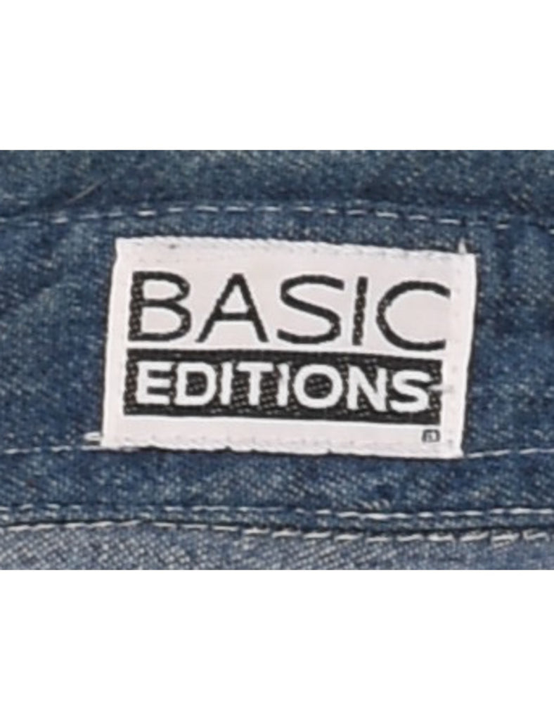 Medium Wash Denim Shirt - L