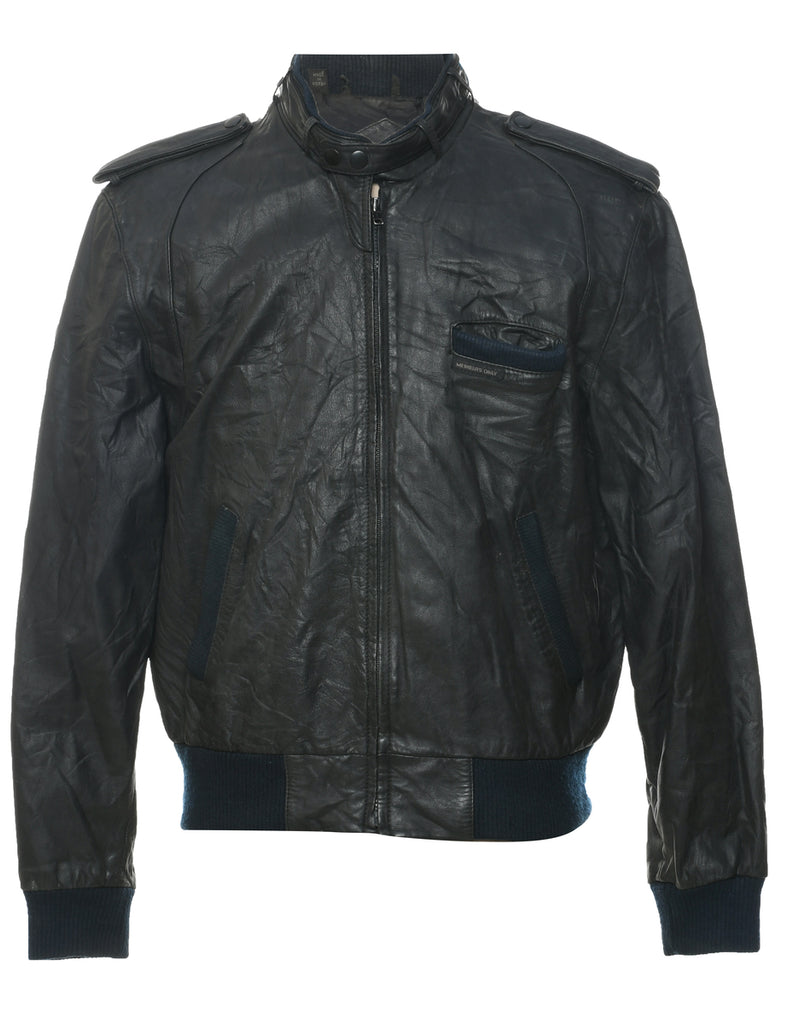 Members Only Leather Jacket - XL